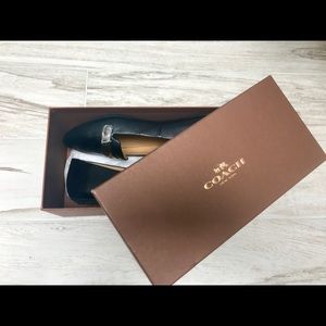 NEW in Box Coach Black 9.5 Pointed Toe Flats